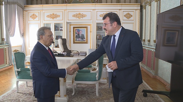 AMEA-nın prezidenti, akademik Ramiz Mehdiyev TÜBİTAK başqanı ilə görüşüb